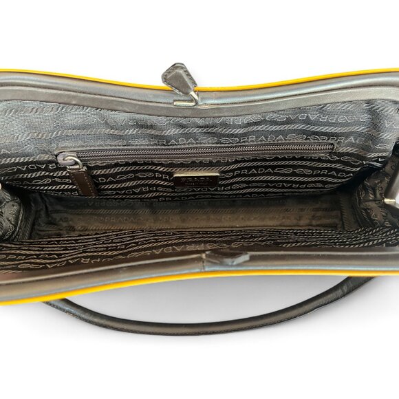 Authentic Prada East-West Doctor's Dark Brown Leather Top Handle Bag - Picture 8 of 16